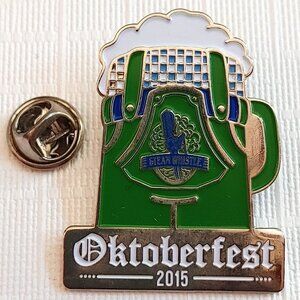 Ultra Rare 2015 Steam Whistle Oktoberfest Pin Stein Lederhosen Cute